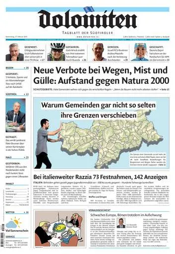 Prima-pagina-dolomiten-del-2025-02-27