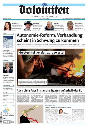 Prima-pagina-dolomiten-del-2025-03-31
