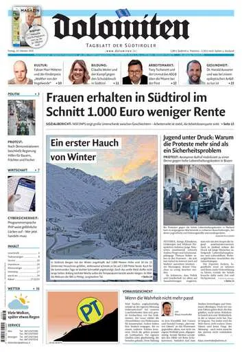 Prima-pagina-dolomiten-del-2026-10-23