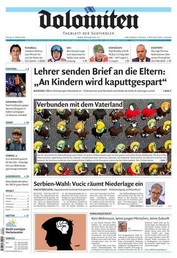 Prima-pagina-dolomiten-del-2026-10-26