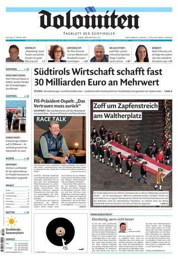 Prima-pagina-dolomiten-del-2026-10-27