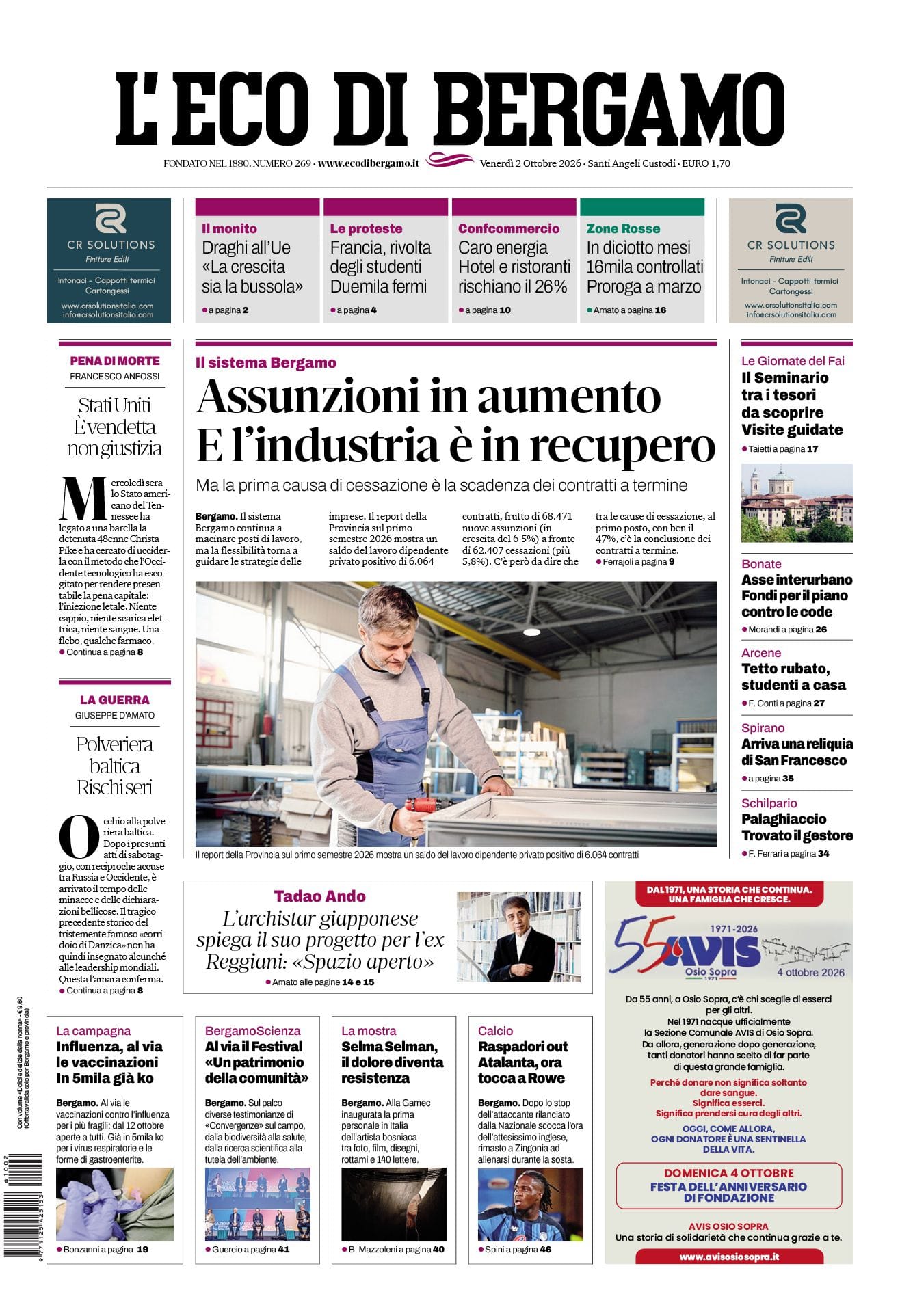 Prima-pagina-eco-di-bergamo-edizione-di-oggi-02-10-2026