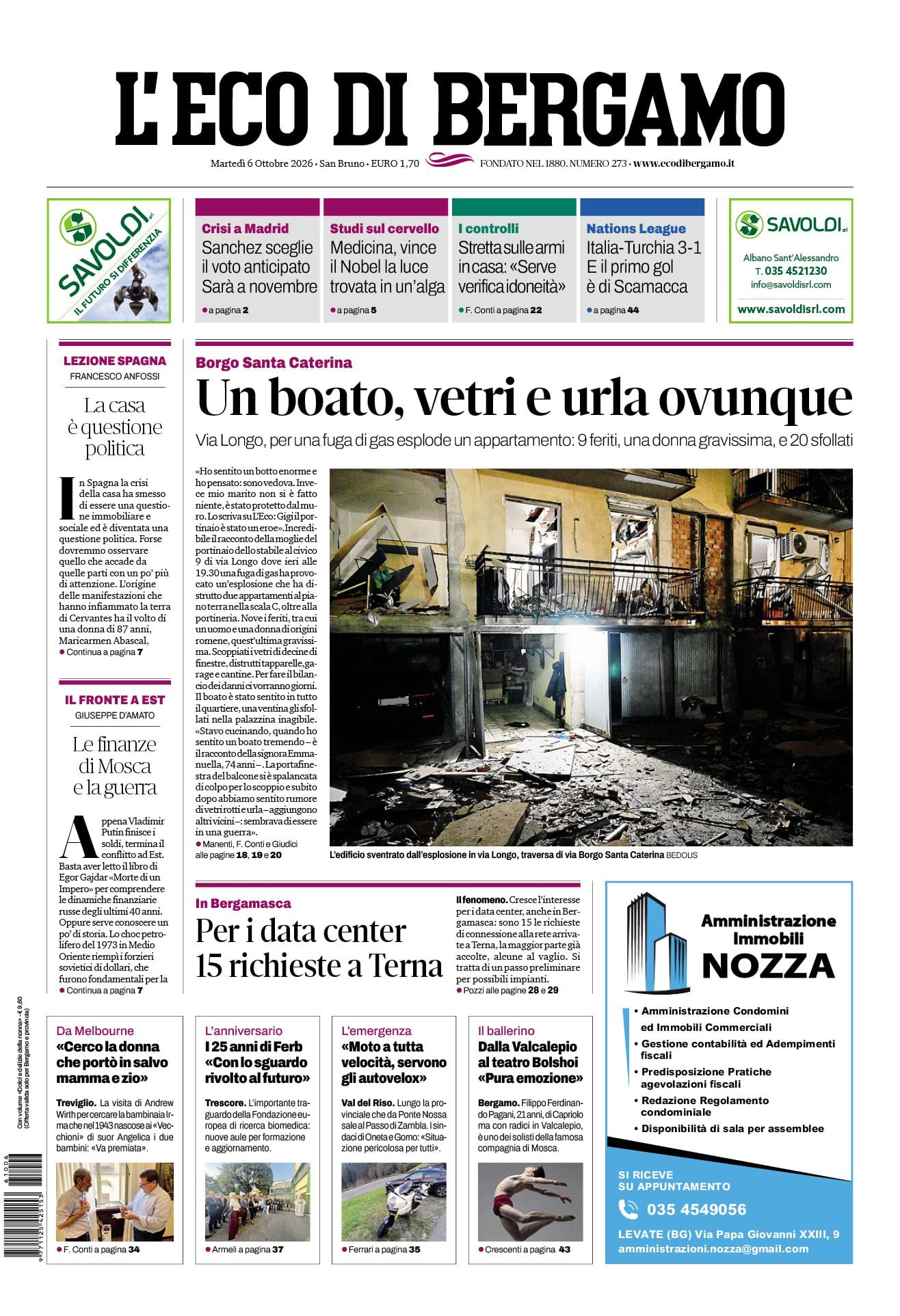 Prima-pagina-eco-di-bergamo-edizione-di-oggi-06-10-2026