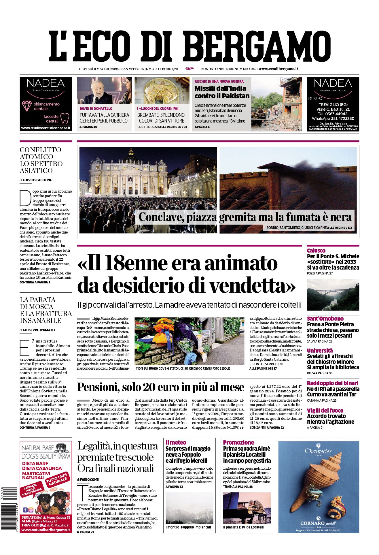 Prima-pagina-eco-di-bergamo-edizione-di-oggi-08-05-2025
