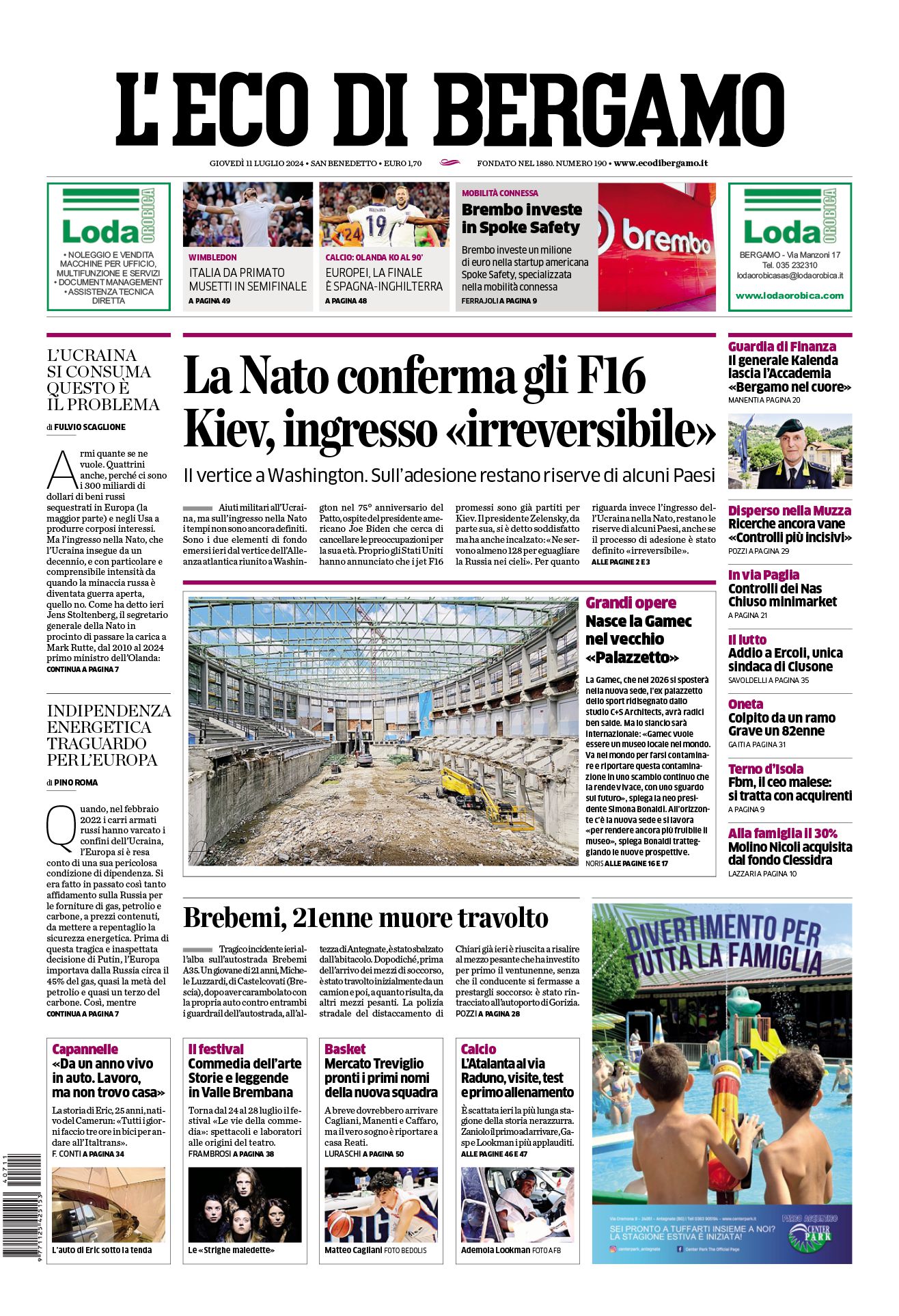 Prima-pagina-eco-di-bergamo-edizione-di-oggi-11-07-2024