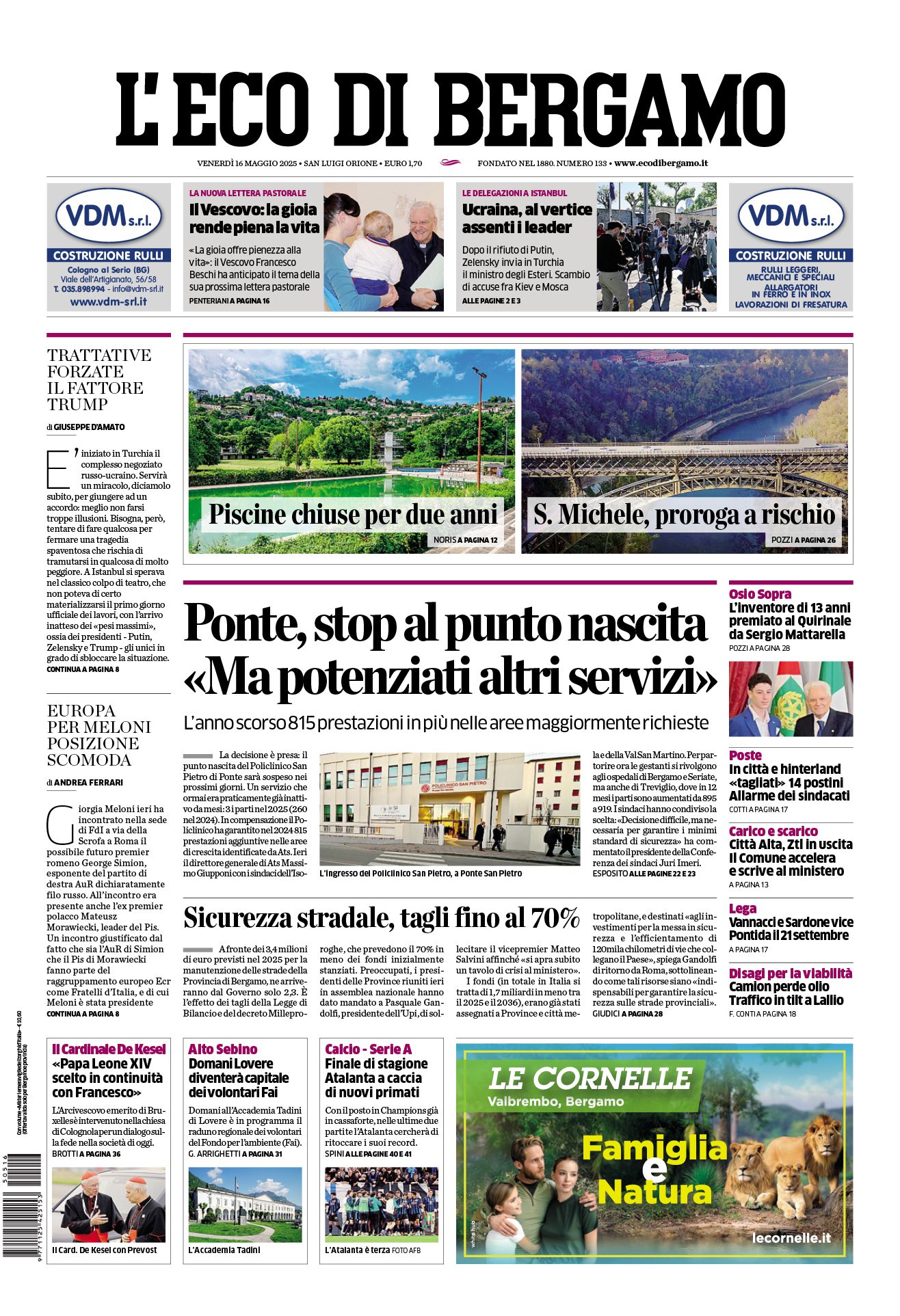 Prima-pagina-eco-di-bergamo-edizione-di-oggi-16-05-2025