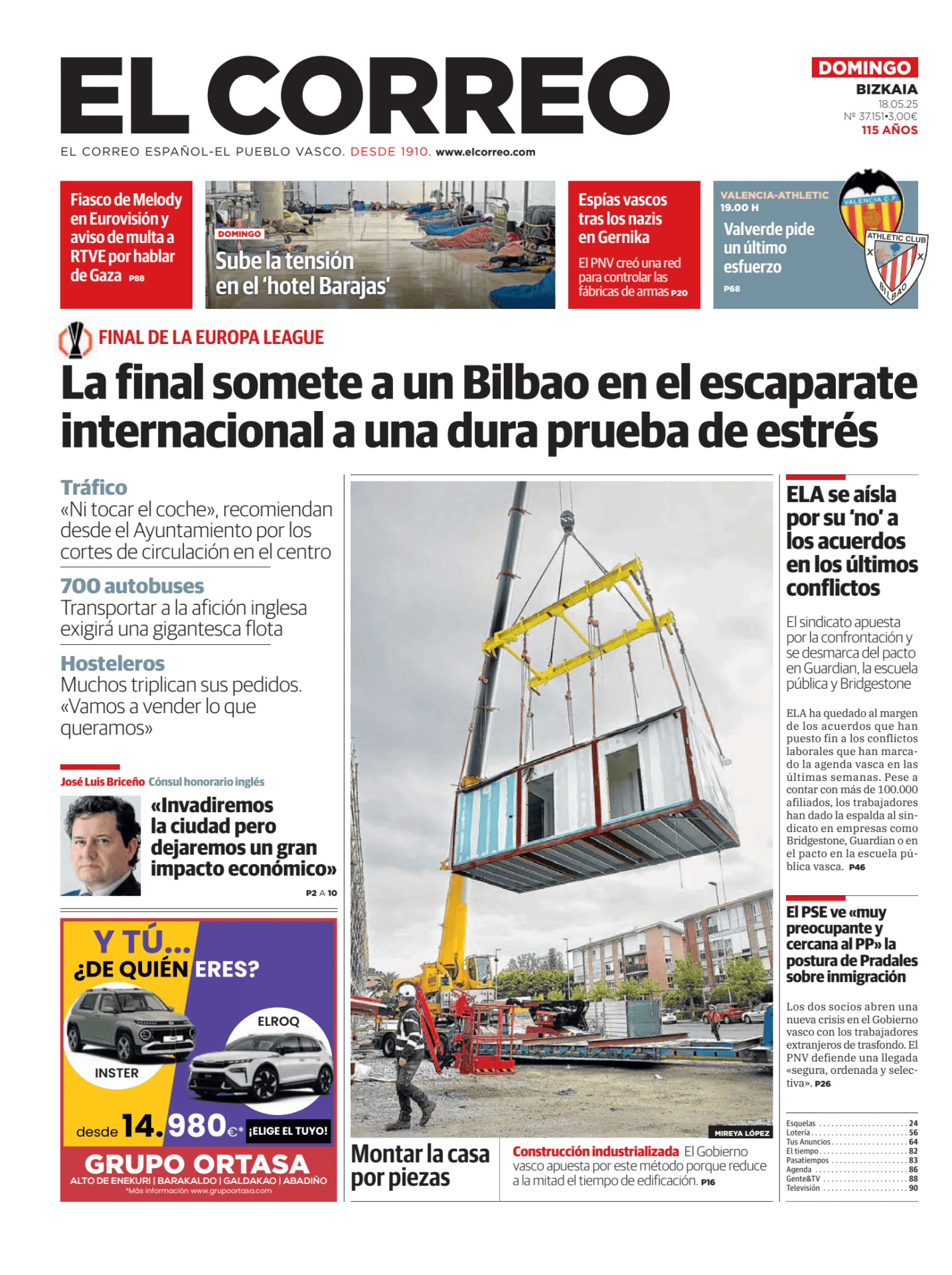 Prima-pagina-el-correo-oggi-edizione-di-oggi-
