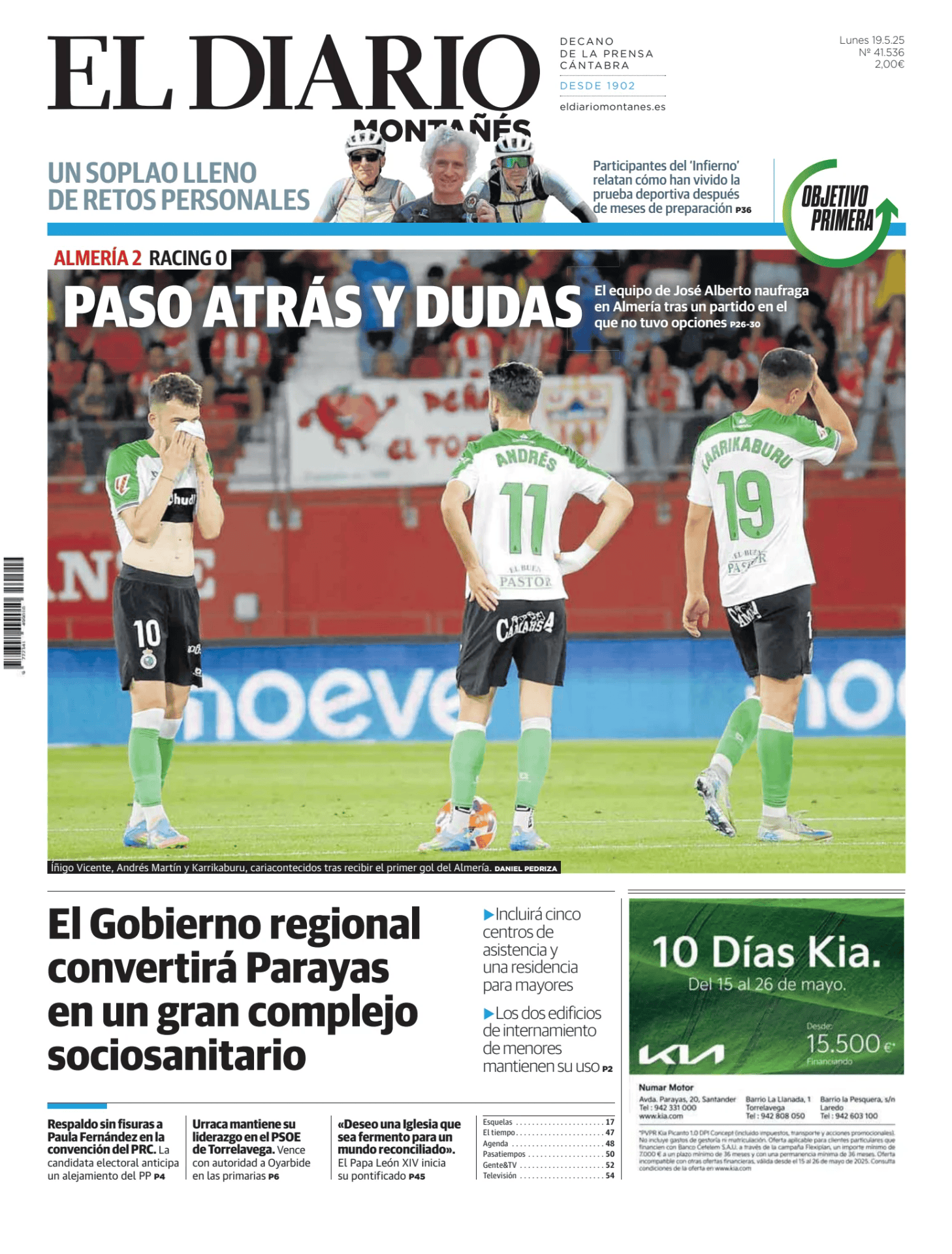 Prima-pagina-el-diario-montanes-oggi-edizione-di-oggi-20250519