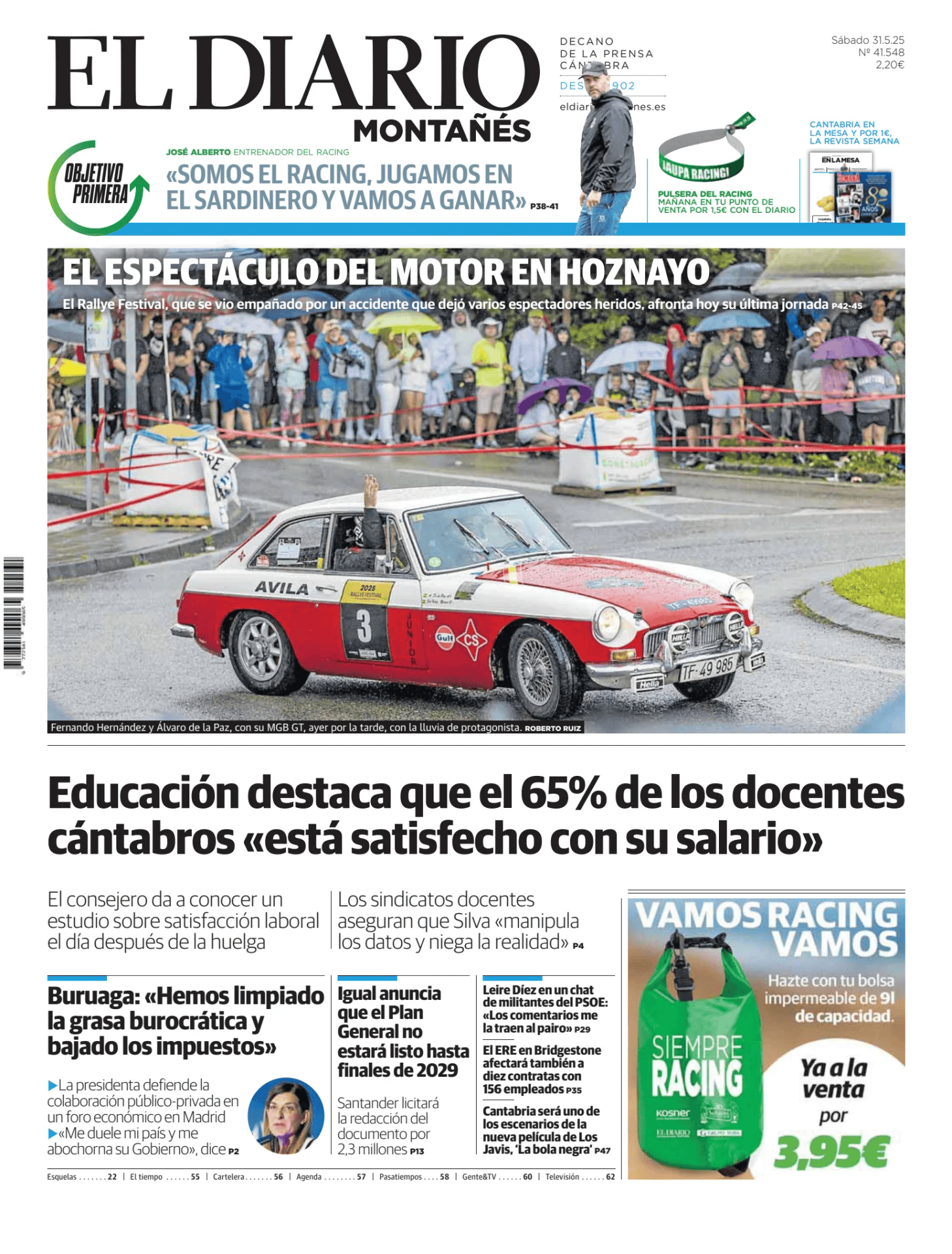 Prima-pagina-el-diario-montanes-oggi-edizione-di-oggi-20250531