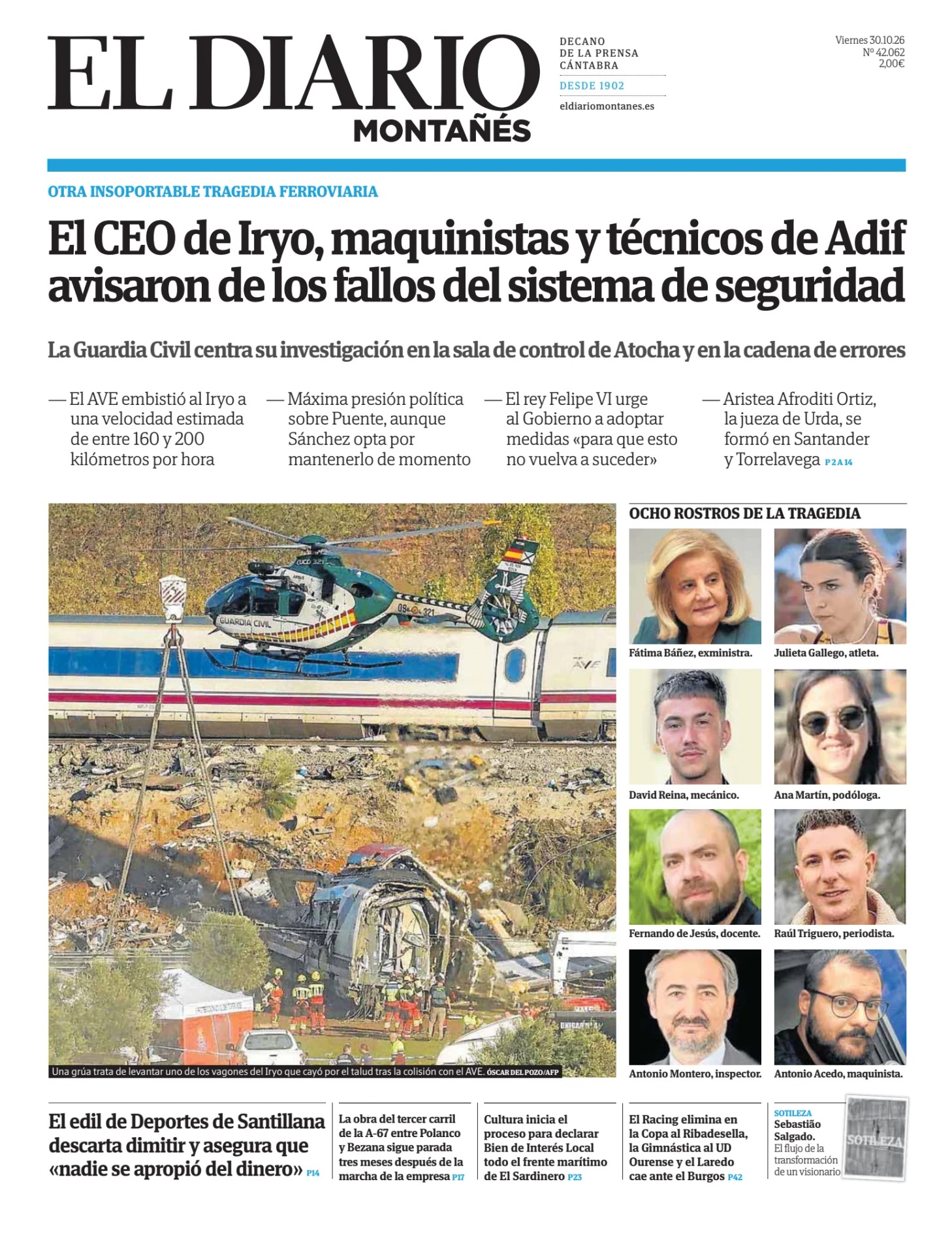 Prima-pagina-el-diario-montanes-oggi-edizione-di-oggi-20261030
