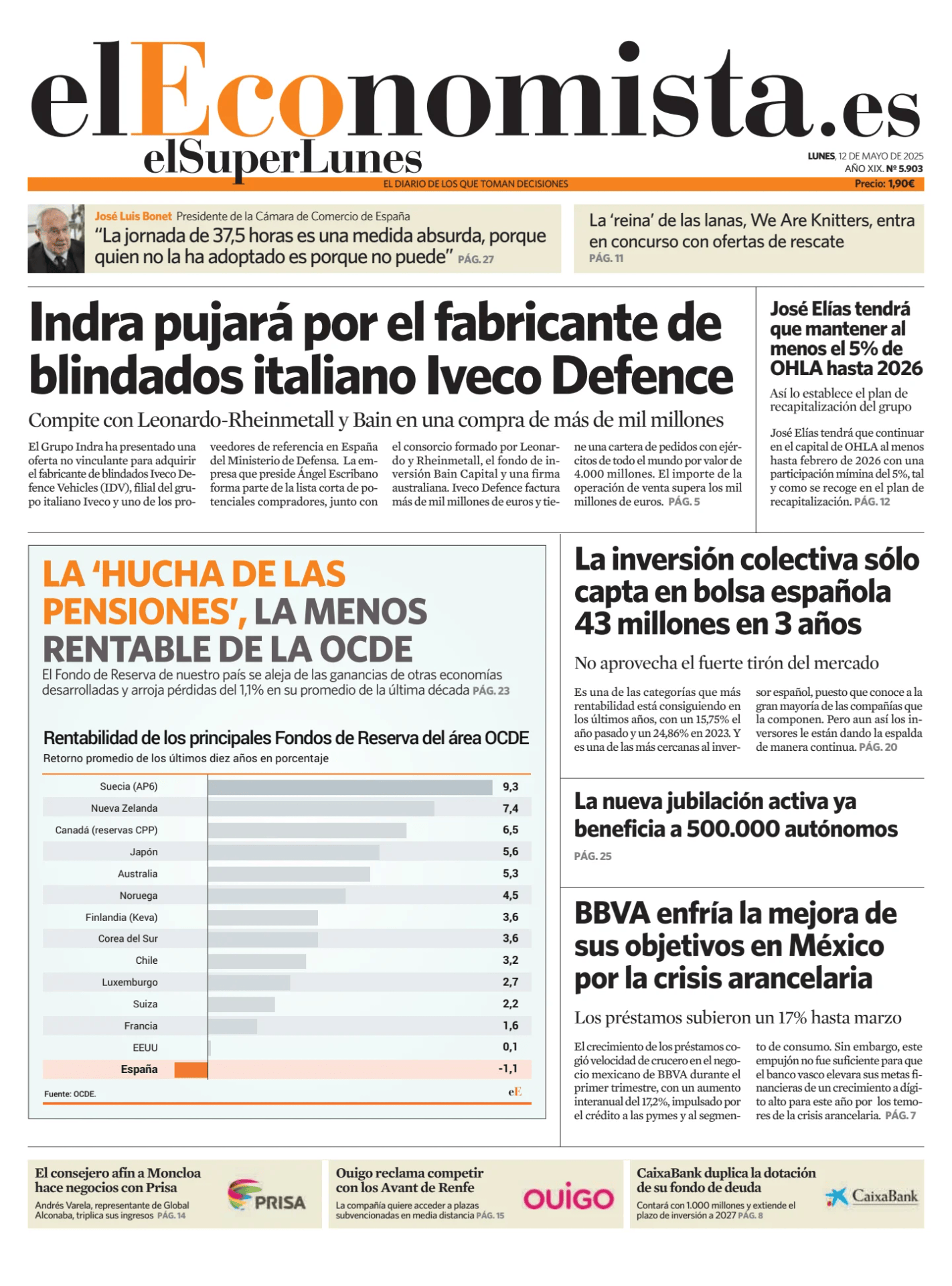 Prima-pagina-el-economista-oggi-edizione-di-oggi-20250512
