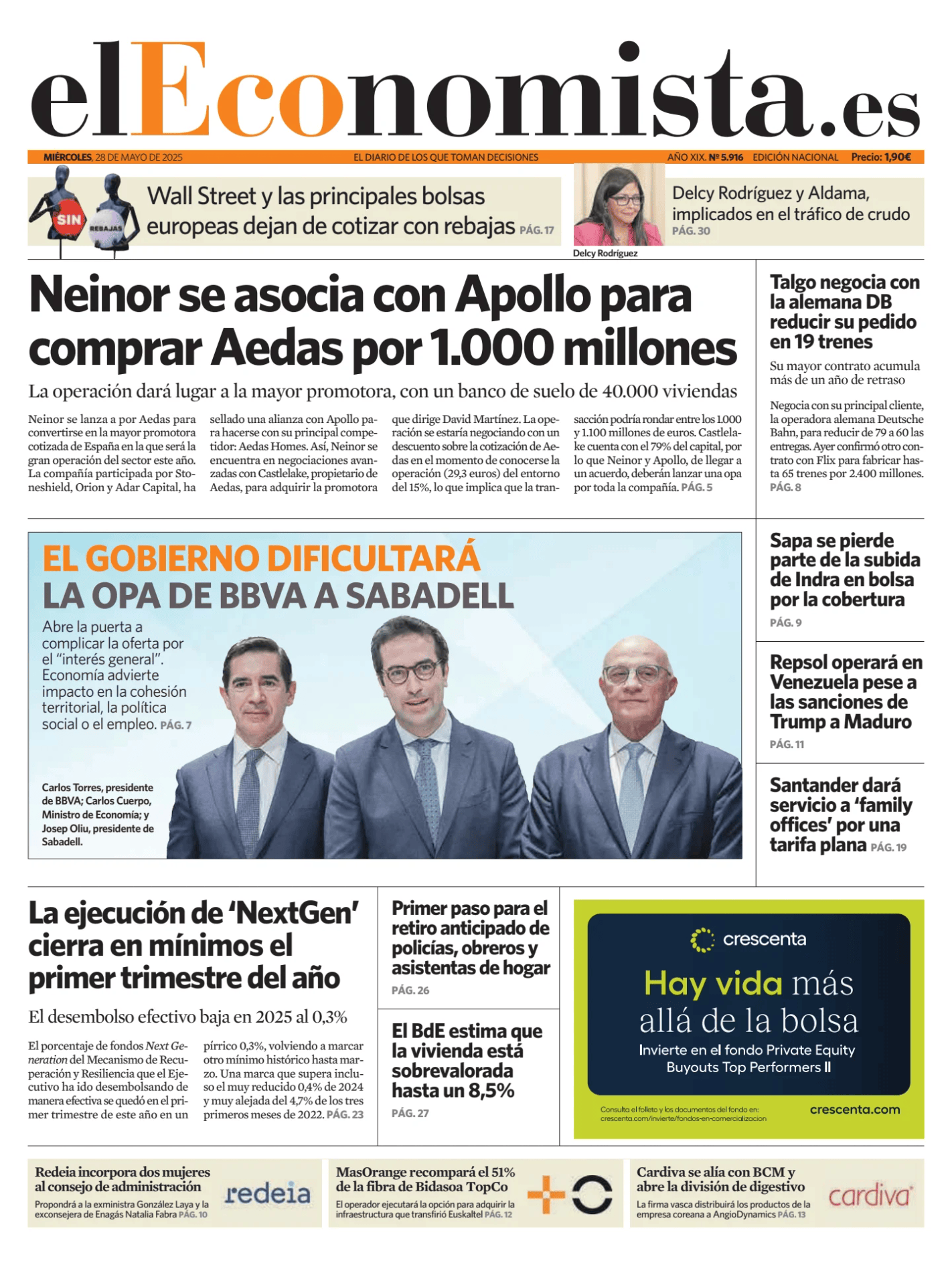 Prima-pagina-el-economista-oggi-edizione-di-oggi-20250528