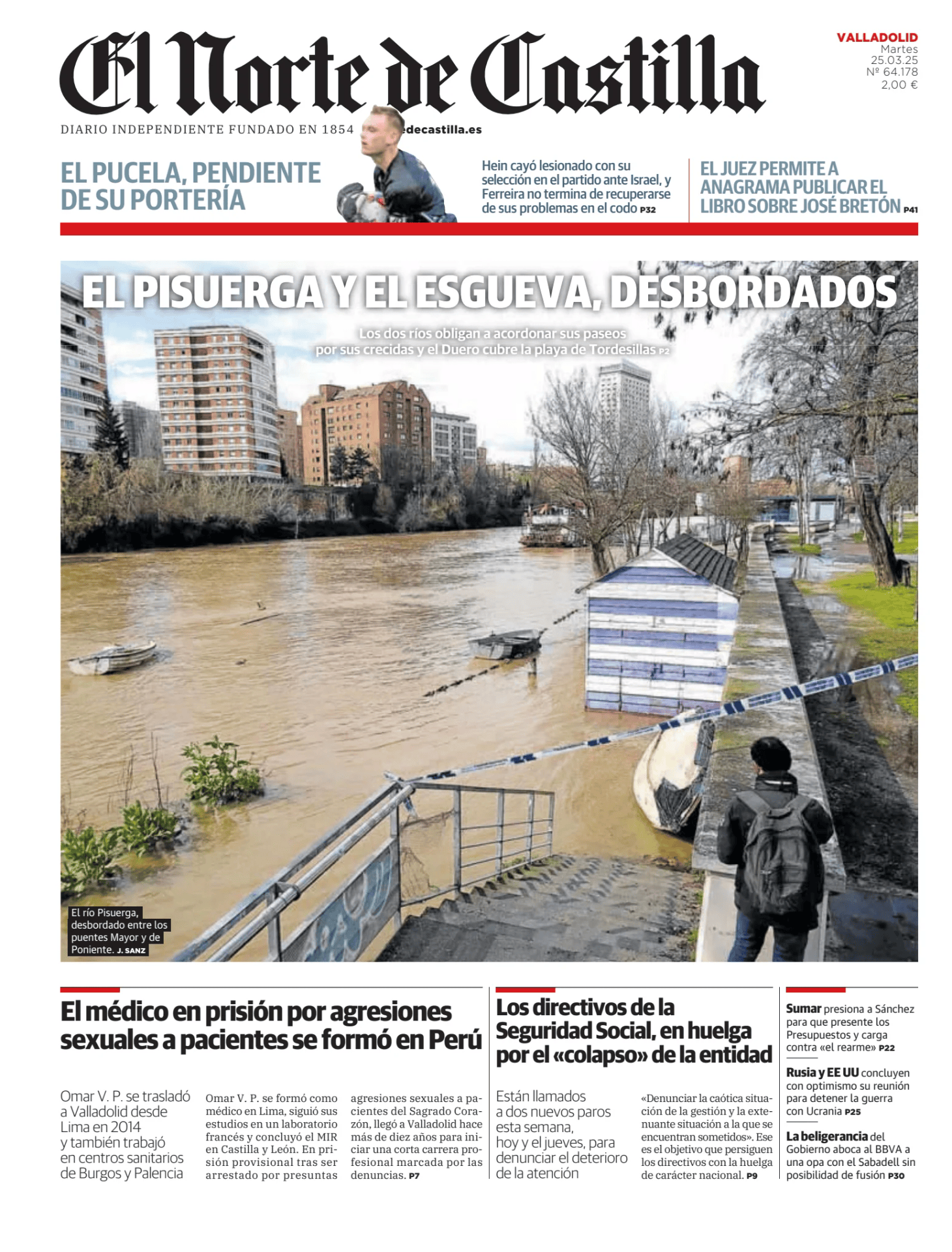 Prima-pagina-el-norte-castiglia-oggi-edizione-di-oggi-20250325