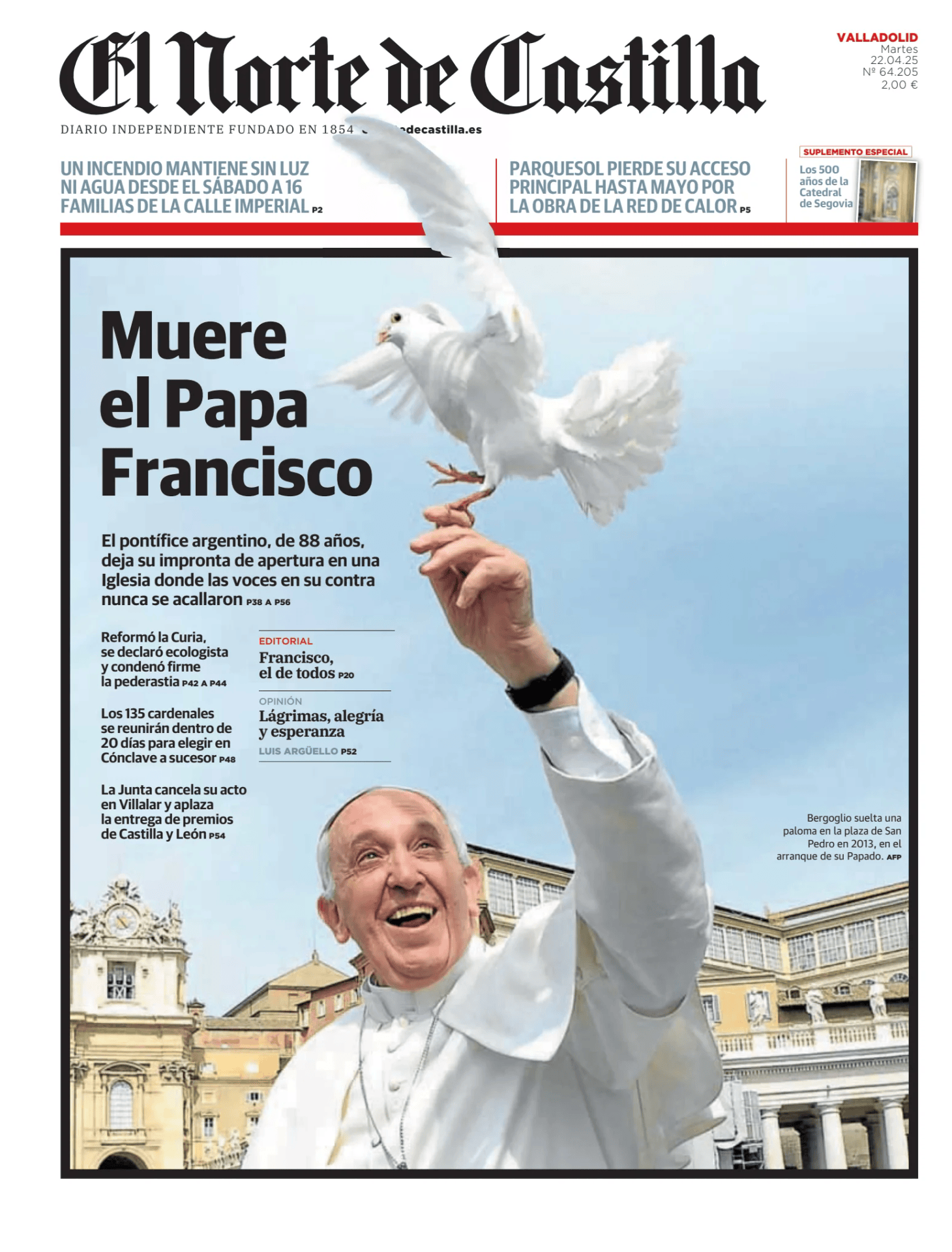 Prima-pagina-el-norte-castiglia-oggi-edizione-di-oggi-20250422