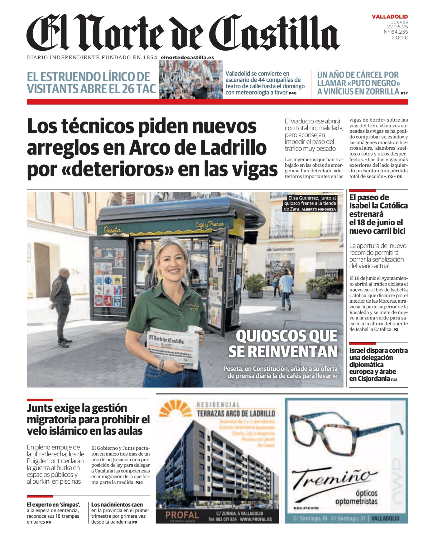 Prima-pagina-el-norte-castiglia-oggi-edizione-di-oggi-20250522