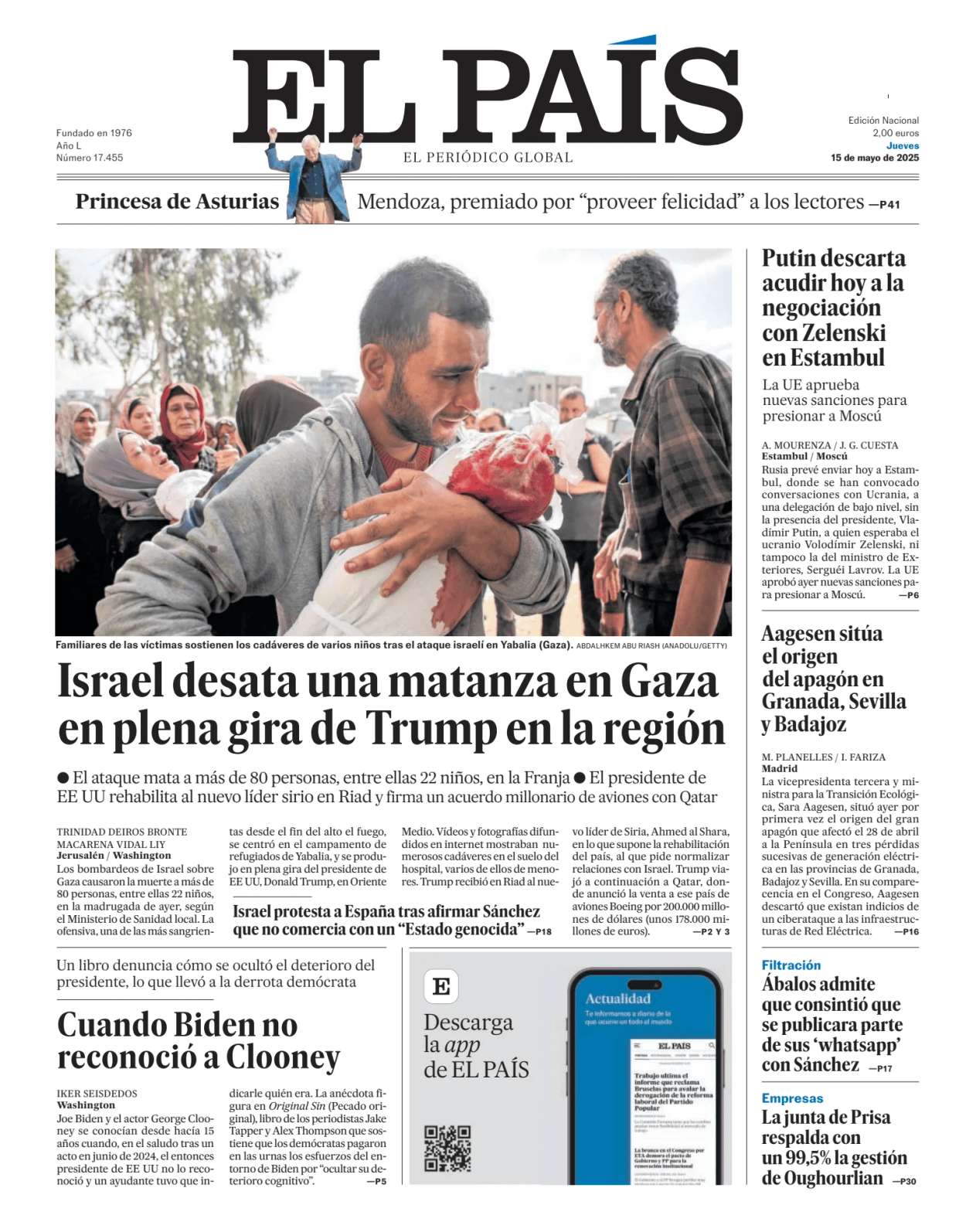 Prima-pagina-el-pais-sport-oggi-edizione-di-oggi-20250515