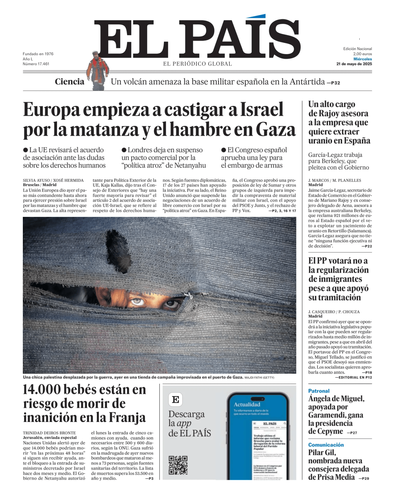 Prima-pagina-el-pais-sport-oggi-edizione-di-oggi-20250521