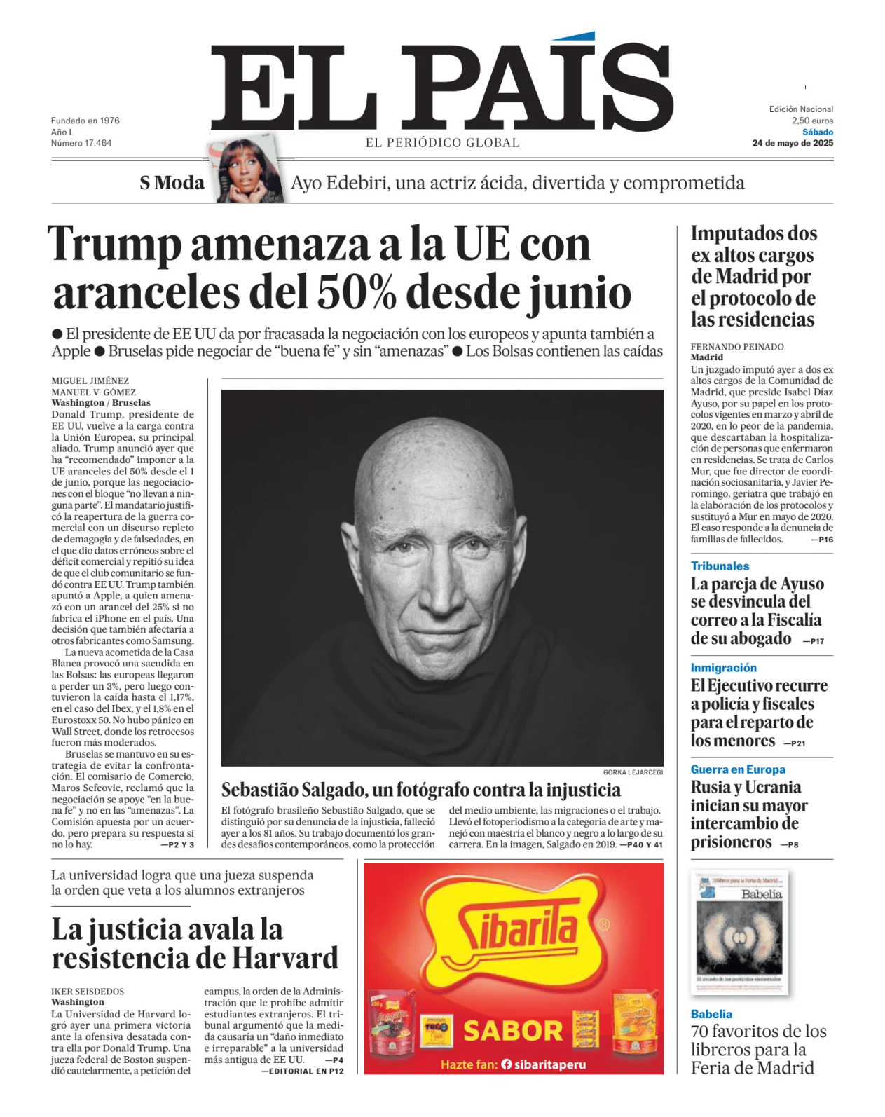 Prima-pagina-el-pais-sport-oggi-edizione-di-oggi-20250524