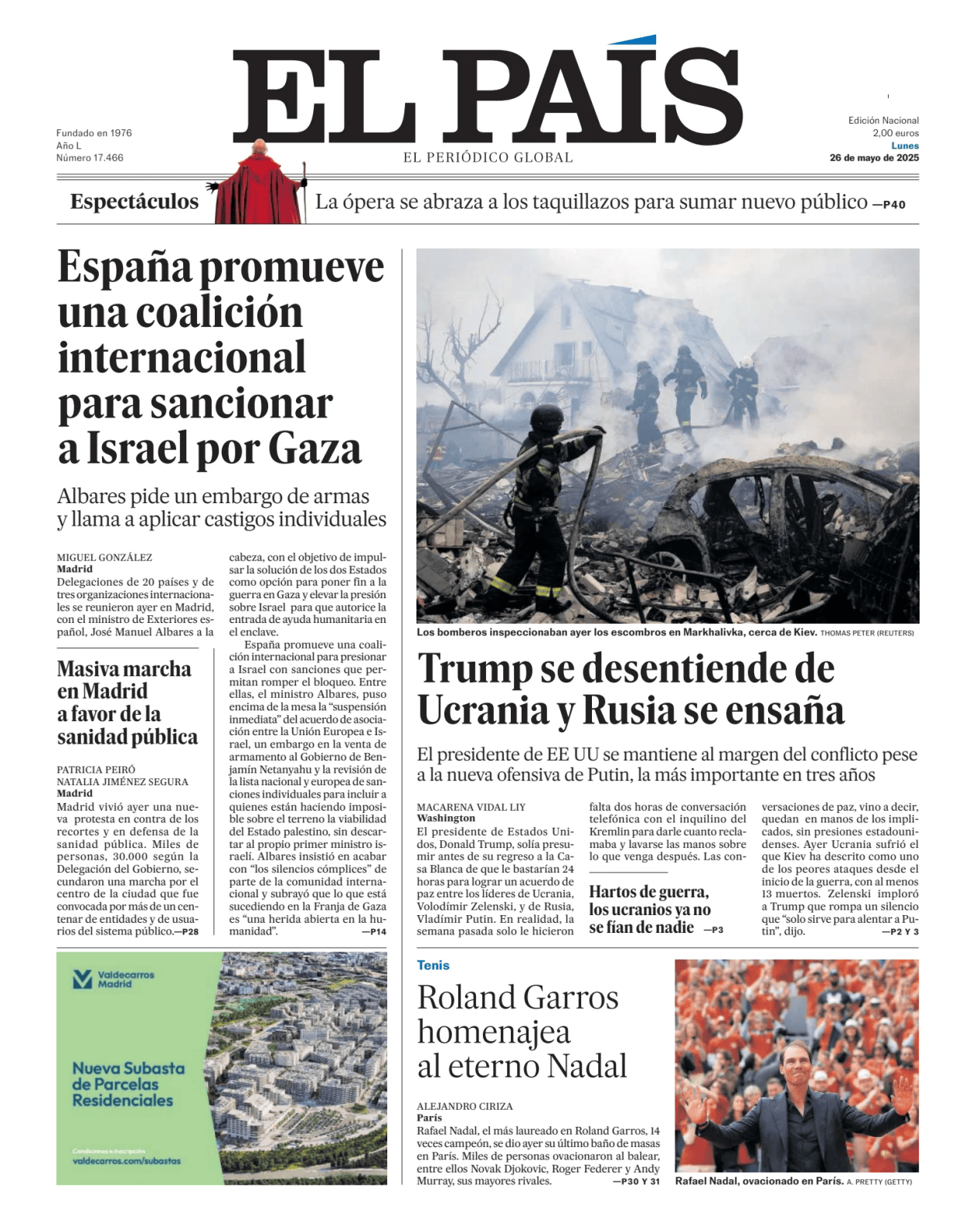 Prima-pagina-el-pais-sport-oggi-edizione-di-oggi-20250526