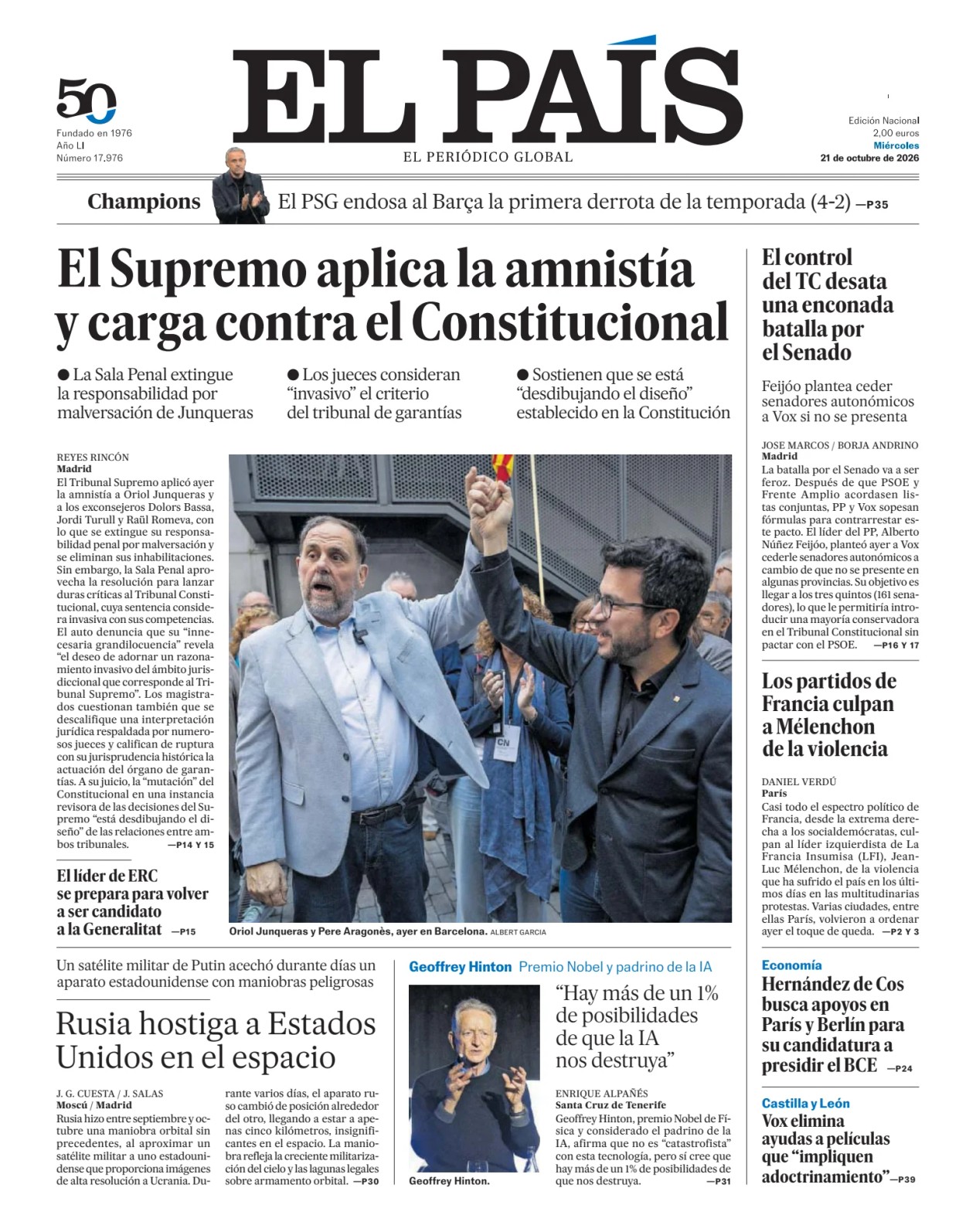 Prima-pagina-el-pais-sport-oggi-edizione-di-oggi-20261021