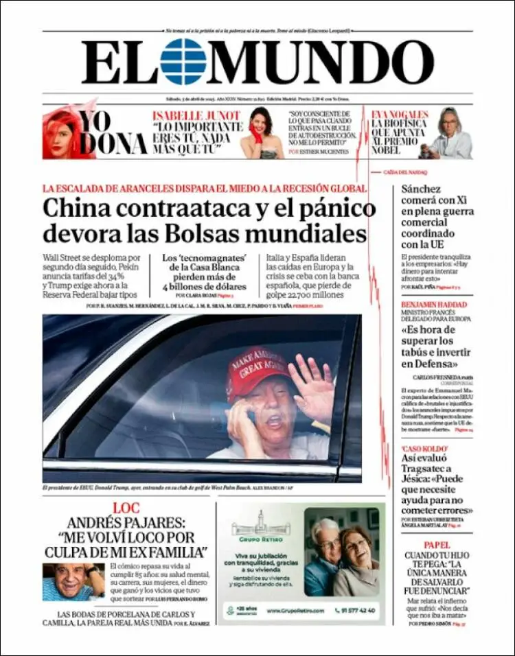 Prima-pagina-elmundo-edizione-di-oggi-2025-04-05