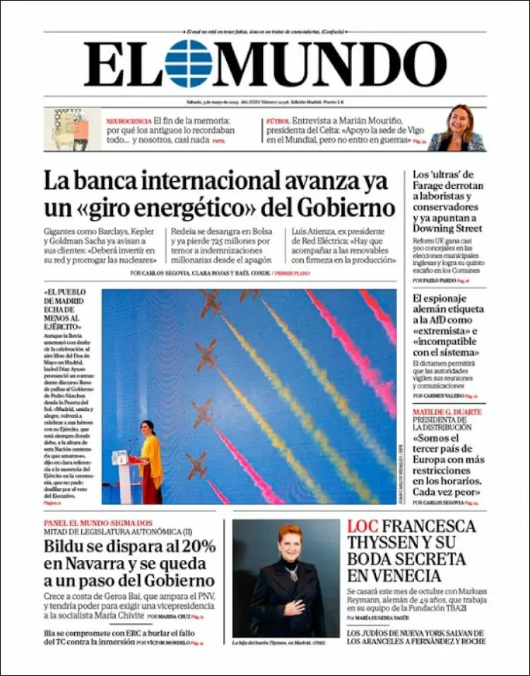 Prima-pagina-elmundo-edizione-di-oggi-2025-05-03