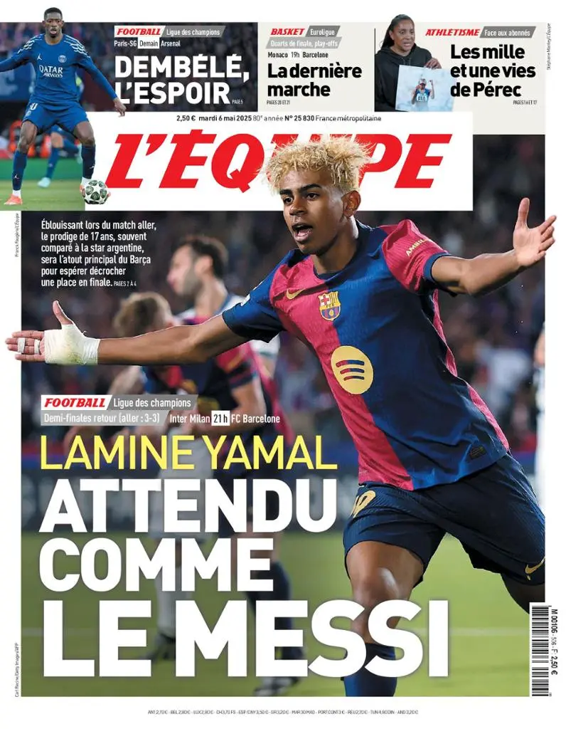 Prima-pagina-equipe-edizione-di-oggi-06-05-2025