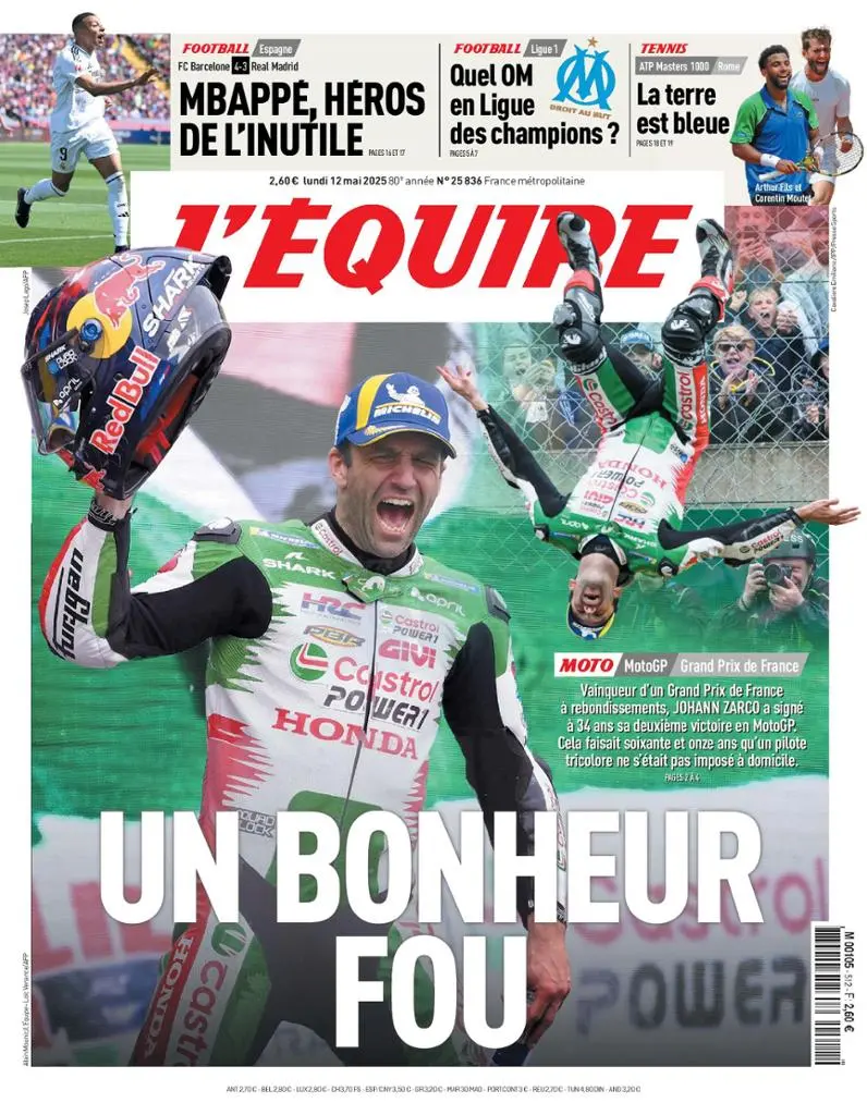 Prima-pagina-equipe-edizione-di-oggi-12-05-2025