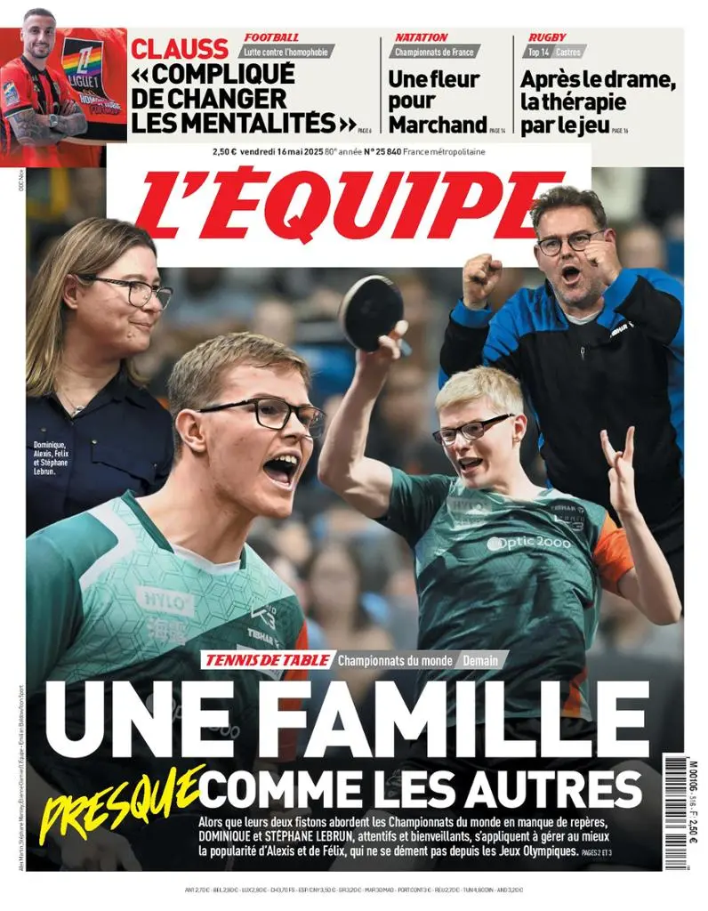Prima-pagina-equipe-edizione-di-oggi-16-05-2025