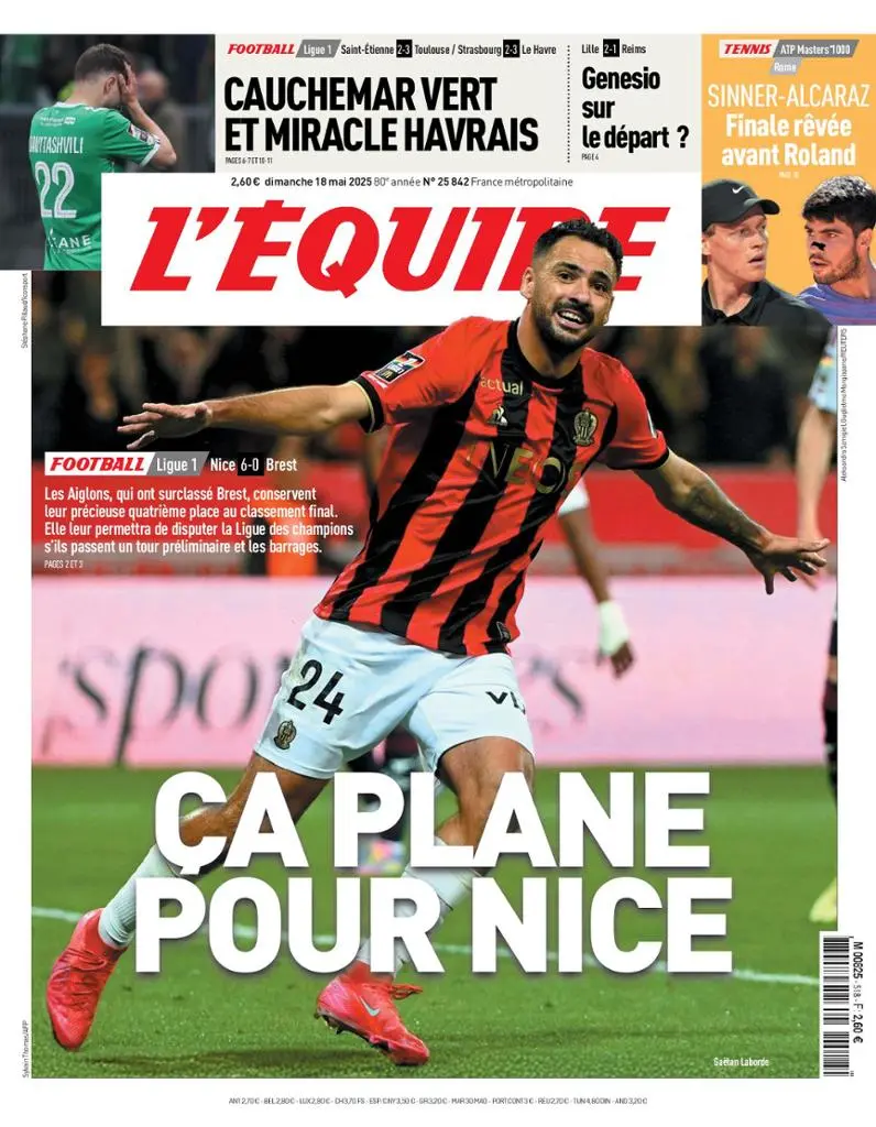 Prima-pagina-equipe-edizione-di-oggi-18-05-2025