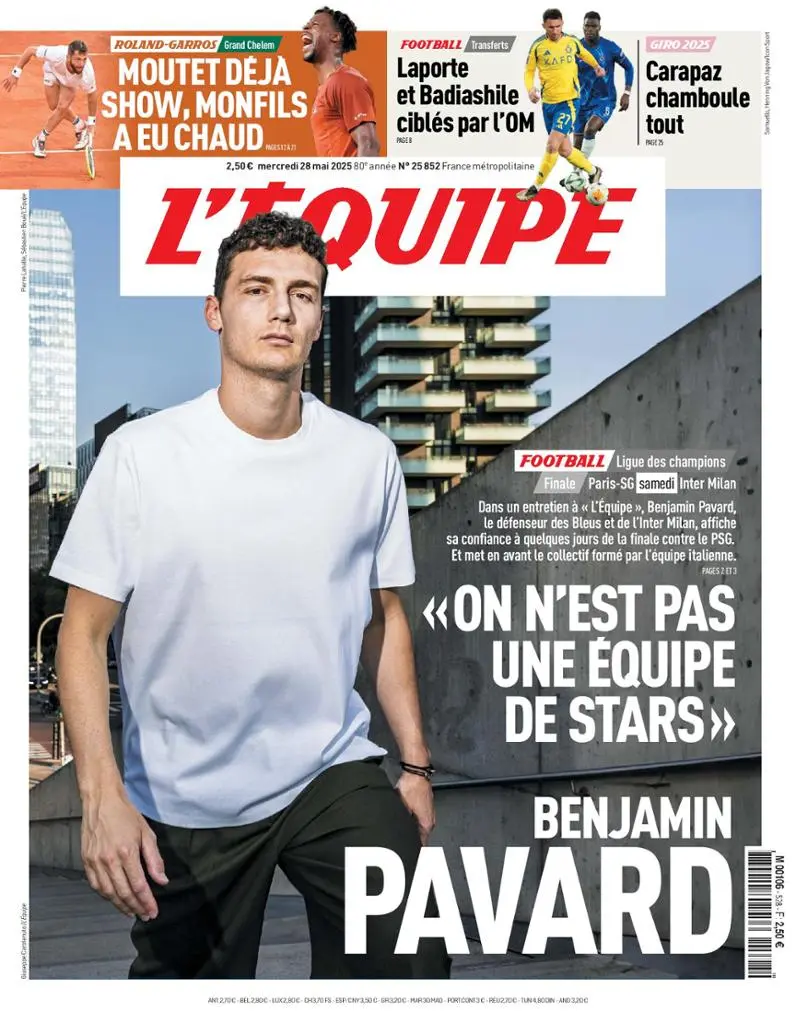 Prima-pagina-equipe-edizione-di-oggi-28-05-2025