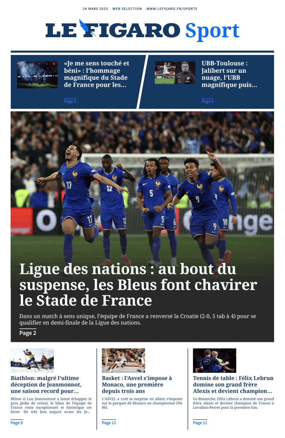 Prima-pagina-figaro-sport-oggi-edizione-di-oggi-20250324