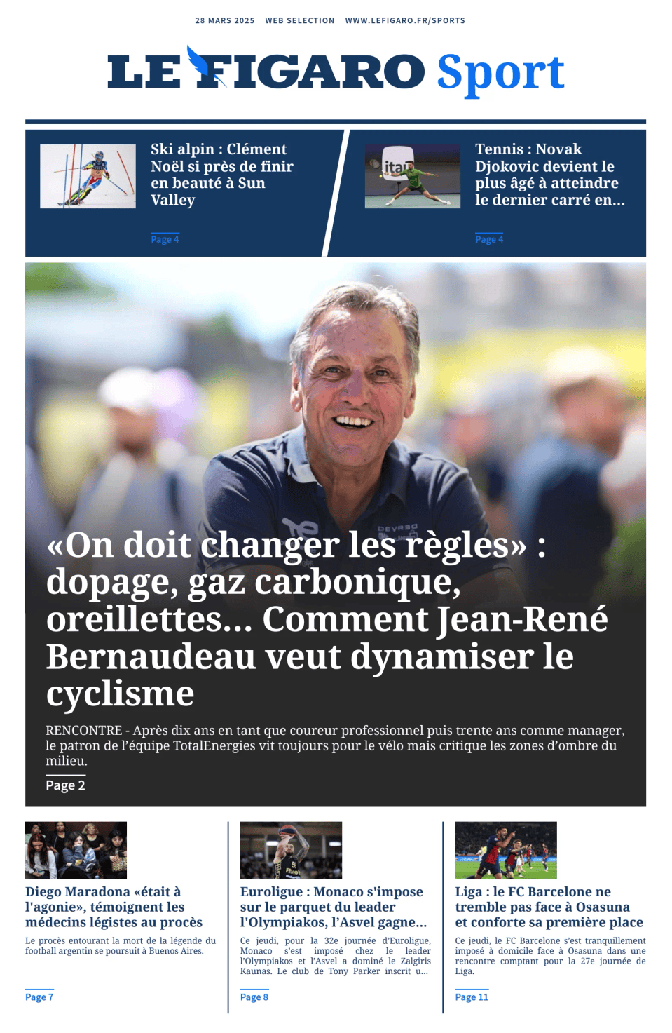 Prima-pagina-figaro-sport-oggi-edizione-di-oggi-20250328