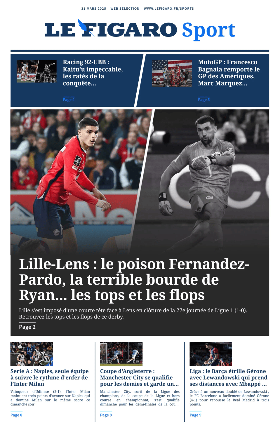 Prima-pagina-figaro-sport-oggi-edizione-di-oggi-20250331