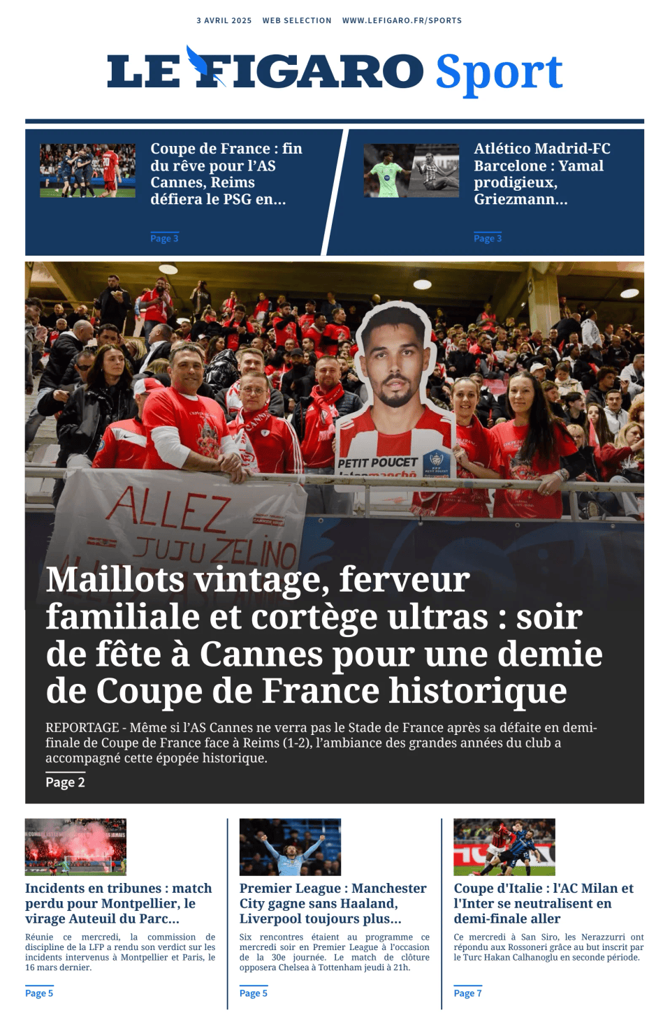 Prima-pagina-figaro-sport-oggi-edizione-di-oggi-20250403