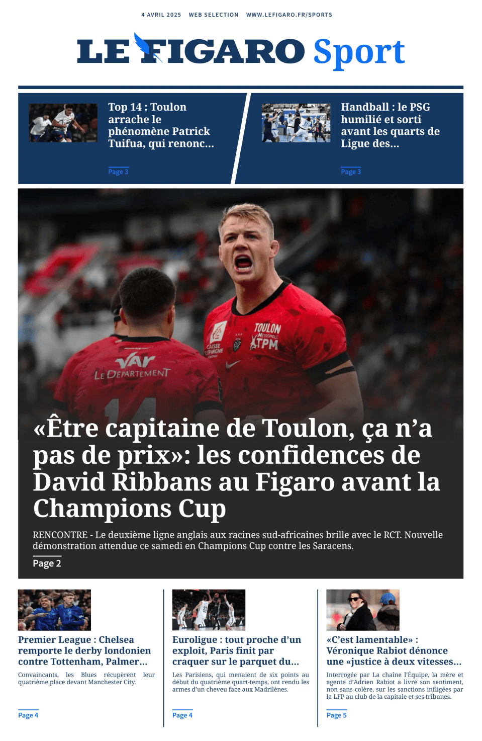 Prima-pagina-figaro-sport-oggi-edizione-di-oggi-20250404