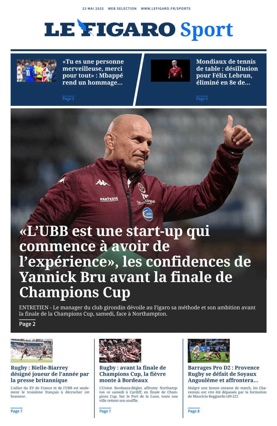 Prima-pagina-figaro-sport-oggi-edizione-di-oggi-20250523