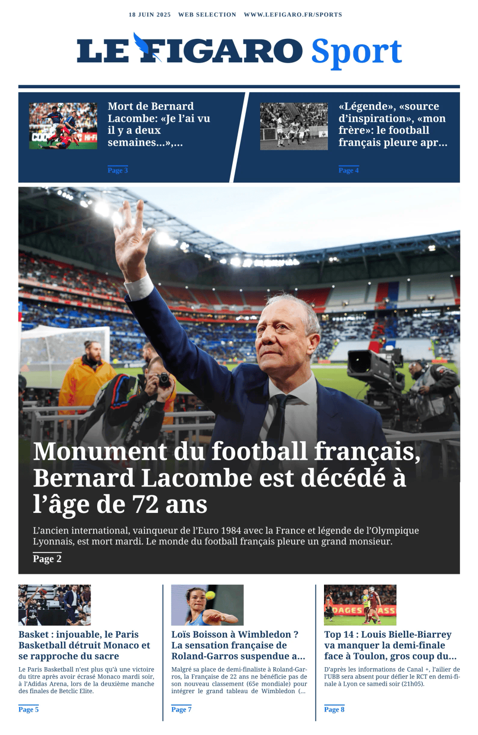 Prima-pagina-figaro-sport-oggi-edizione-di-oggi-20250618