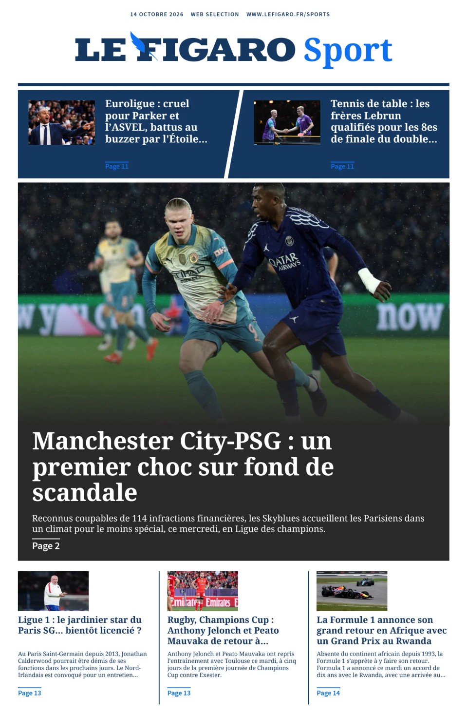 Prima-pagina-figaro-sport-oggi-edizione-di-oggi-20261014