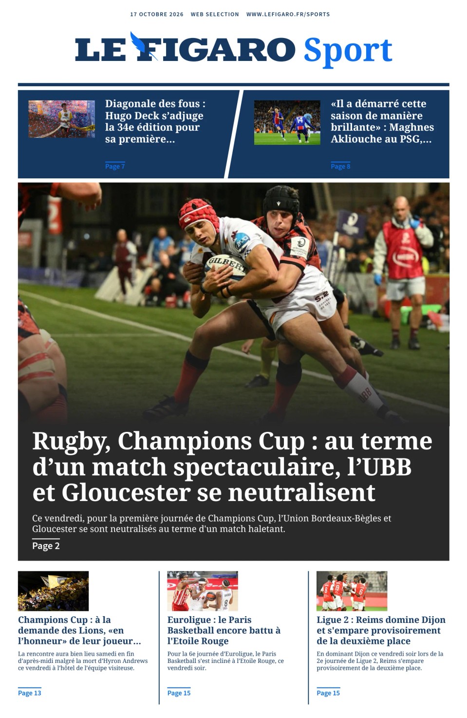Prima-pagina-figaro-sport-oggi-edizione-di-oggi-20261017