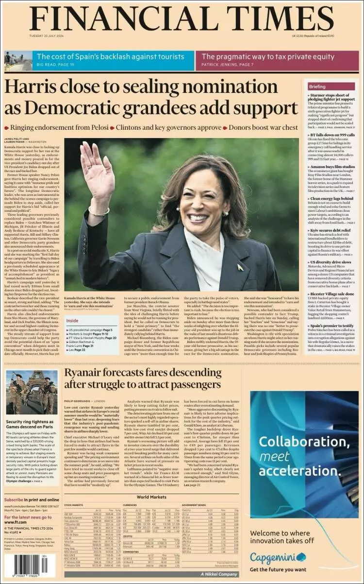 Prima-pagina-financial-times-edizione-di-oggi-2024-07-23