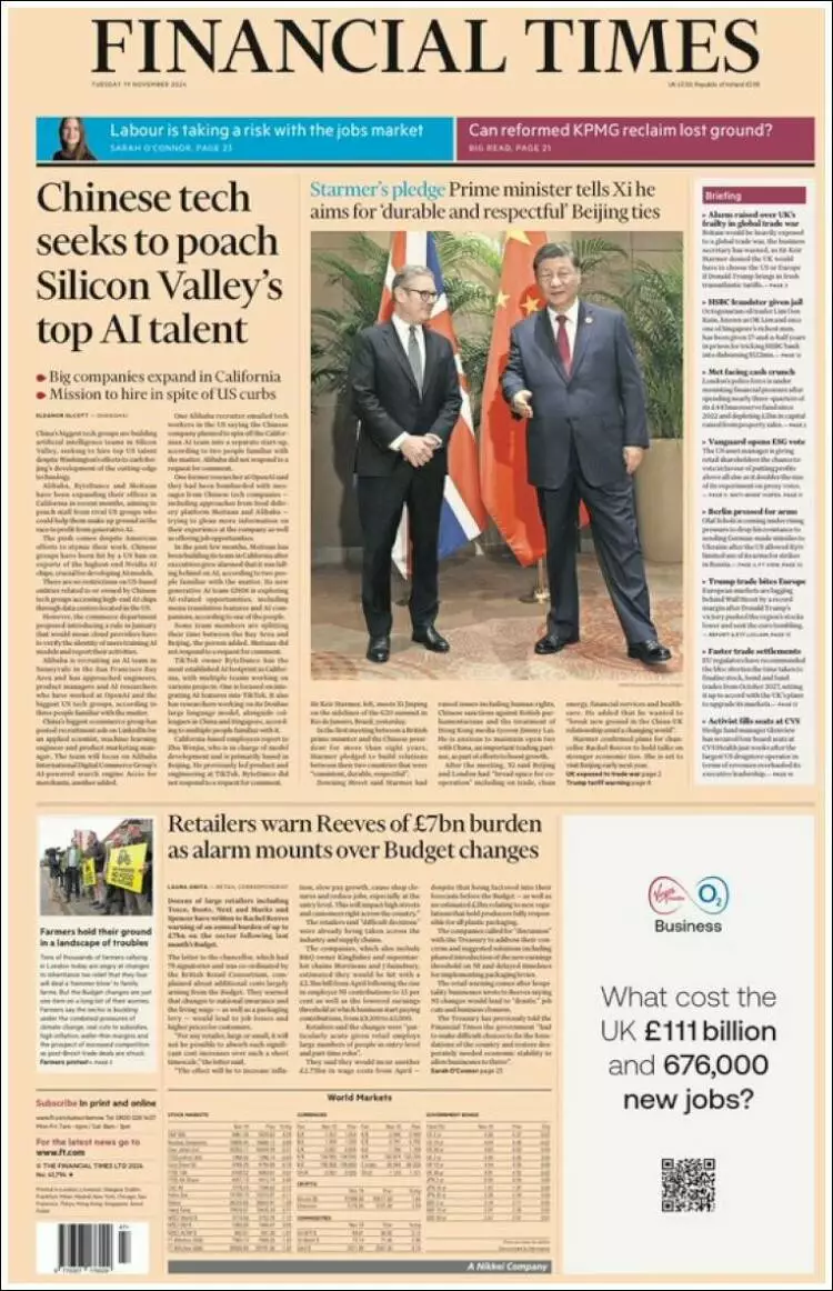 Prima-pagina-financial-times-edizione-di-oggi-2024-11-19
