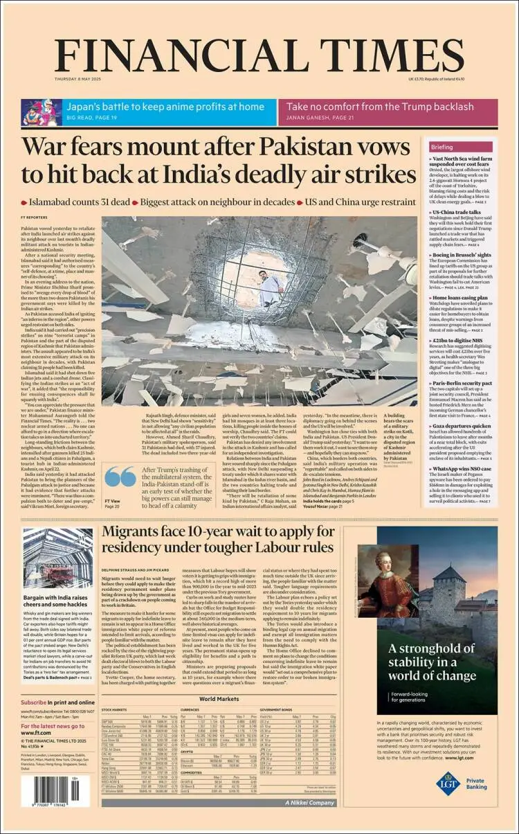 Prima-pagina-financial-times-edizione-di-oggi-2025-05-08