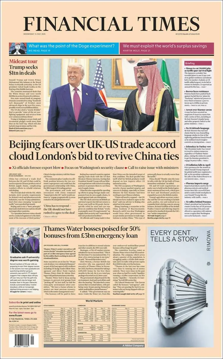Prima-pagina-financial-times-edizione-di-oggi-2025-05-14