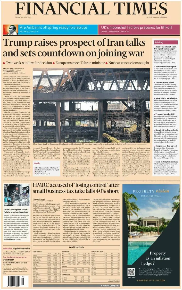 Prima-pagina-financial-times-edizione-di-oggi-2025-06-20