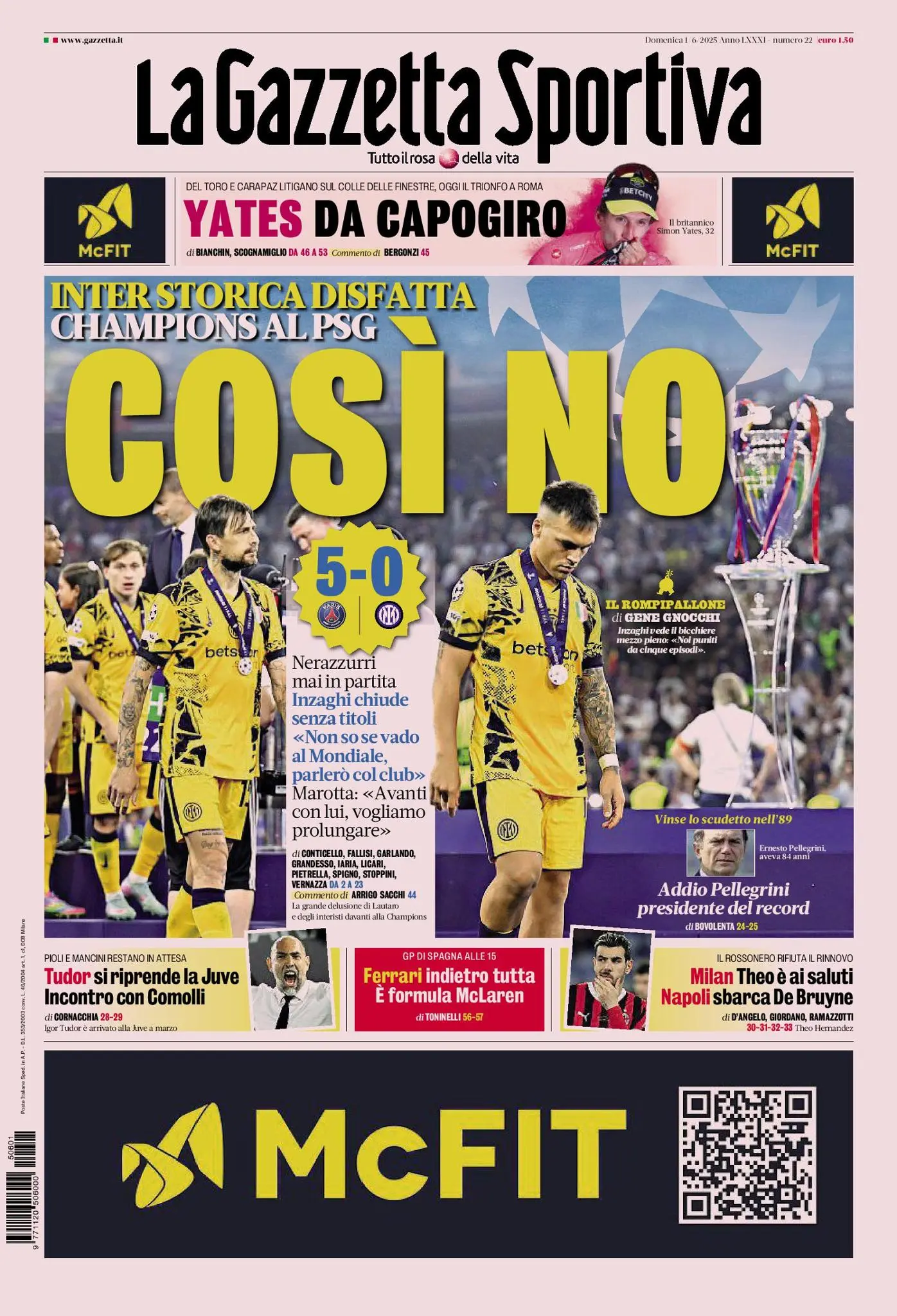 Prima-pagina-gazzetta-dello-sport-edizione-di-oggi-01-06-2025
