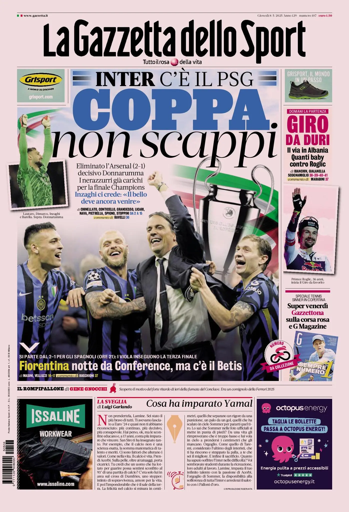 Prima-pagina-gazzetta-dello-sport-edizione-di-oggi-08-05-2025