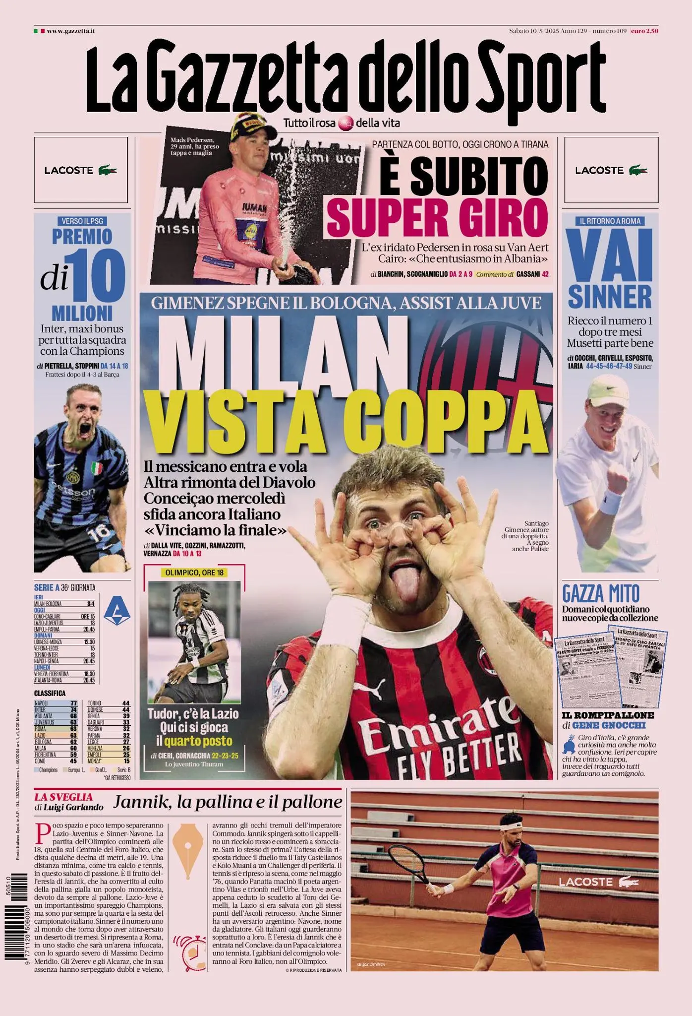 Prima-pagina-gazzetta-dello-sport-edizione-di-oggi-10-05-2025