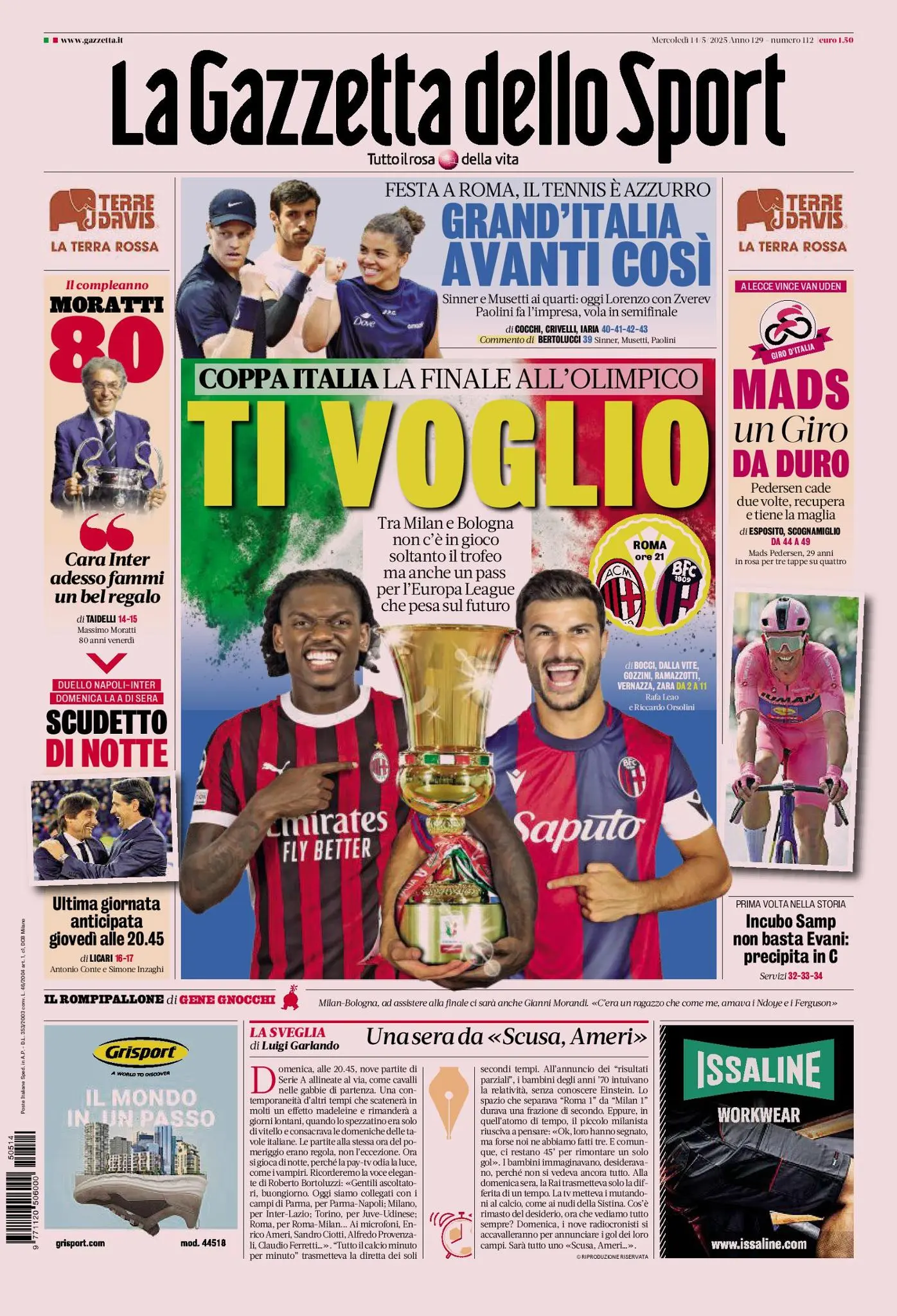 Prima-pagina-gazzetta-dello-sport-edizione-di-oggi-14-05-2025