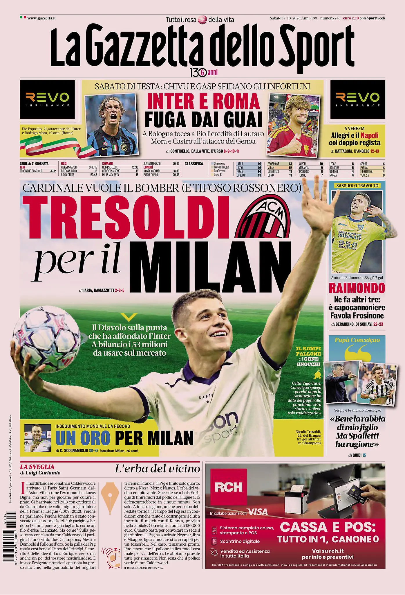 Prima-pagina-gazzetta-dello-sport-edizione-di-oggi-17-10-2026